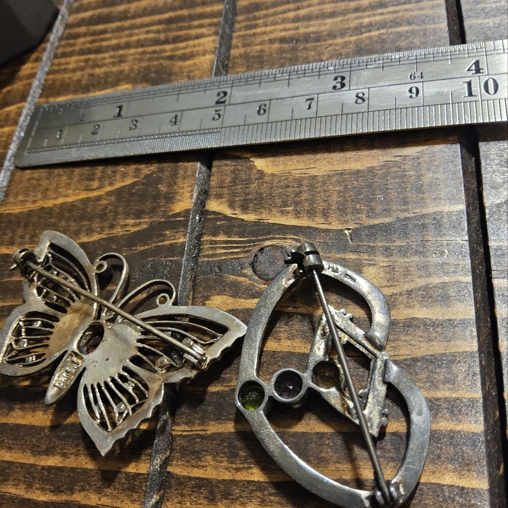 2 vintage brooch pins - Picture 9 of 12